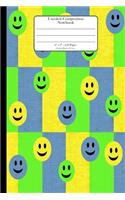 Unruled Composition Notebook. 6" x 9". 120 Pages. Circles Pattern Cover