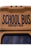 School Composition Book School Bus Up Close 130 Pages: (Notebook, Diary, Blank Book)(School Theme Composition Notebooks)