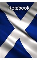 Notebook: Flag Scotland - Bespoke, personalised notebook. Contact us if you would like your own image, name or other text on a book.