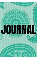 Paisley Background Lined Writing Journal Vol. 15