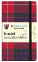 Fraser Modern Red:: Waverley Genuine Tartan Cloth Commonplace Pocket Notebook (9cm x 14cm)(62 Waverley Scotland Tartan Cloth Commonplace Notebooks/Gift/Stationery/Plaid Stationery)