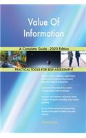 Value Of Information A Complete Guide - 2020 Edition