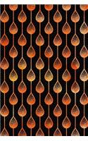 Bullet Journal Notebook Teardrops Pattern 2