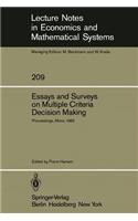 Essays and Surveys on Multiple Criteria Decision Making