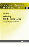 Validating Analytic Rating Scales