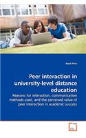 Peer interaction in university-level distance education