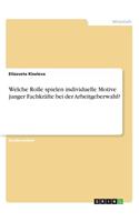 Welche Rolle spielen individuelle Motive junger Fachkräfte bei der Arbeitgeberwahl?