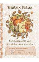 Geschichte vom Eichhörnchen Nutkin (inklusive Ausmalbilder und Cliparts zum Download): The Tale of Squirrel Nutkin; Ausmalbuch, Malbuch, Cliparts, Icon, Emoji, Sticker, Peter, Hase, Kinder, Kinderbuch, Klassiker, Schulkinder, Vorschule