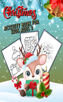 Christmas Activity Book for Kids Ages 3