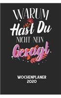 WARUM HAST DU NICHT NEIN GESAGT - Wochenplaner 2020