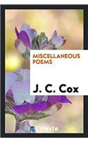 Miscellaneous Poems
