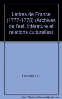 Lettres de France (1777-1778)