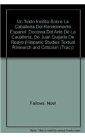 Un Texto inédito sobre la caballería del Renacimiento español