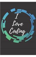 I Love Coding Notebook Journal