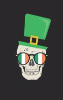St. Patrick's Day Notebook - St. Patrick's Day Gift Skull Leprechaun Hat Irish - St. Patrick's Day Journal