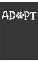 Dog Adopt Rescue Team Notebook Journal