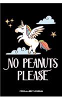 No Peanuts Please Food Allergy Journal