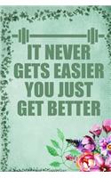 It Never Gets Easier You Just Get Better