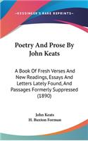 Poetry And Prose By John Keats