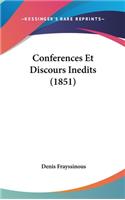 Conferences Et Discours Inedits (1851): (French)
