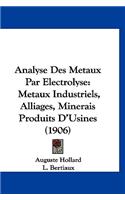 Analyse Des Metaux Par Electrolyse