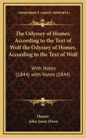 The Odyssey of Homer, According to the Text of Wolf the Odyssey of Homer, According to the Text of Wolf