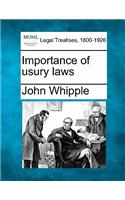 Importance of Usury Laws