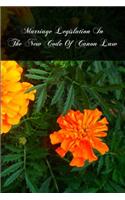 Marriage Legislation In The New Code Of Canon Law