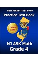 New Jersey Test Prep Practice Test Book NJ Ask Math Grade 4: Common Core Edition