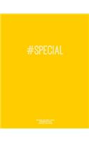Notebook for Cornell Notes, 120 Numbered Pages, #SPECIAL, Gold Cover