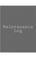 Maintenance Log