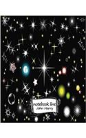 Notebook Line Dark Black Sky