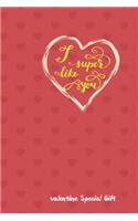 I super like you notebook The Couples Journal Special Gift