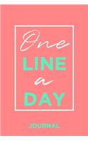 One Line A Day Journal