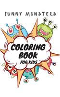 Funny Monsters Coloring Book for kids