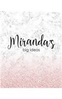 Miranda's Big Ideas: Personalized Notebook - 8x10 Lined Women's Journal