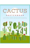Baby Blue Pastel Color Cactus Sketchbook
