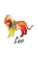 Leo: Leo Grimoire Spellcasting Journal Fall Colors