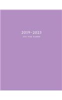 2019-2023 Five Year Planner: 60-Month Schedule Organizer 8.5 x 11 with Purple Cover(6 2019 Monthly Planner)