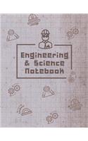 Engineering & Science Notebook: Math & Science Graphing Composition Book, Quad Ruled 5 Squares Per Inch Graph Notebook for Students