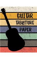 Guitar Tablature Paper: Blank Notebook 6 line staves and 5 blank chord boxes on top of each page 110 pages(1 GT 8" X 10" 110pages Retro1)