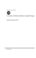 Correlation of Helium Solubility in Liquid Nitrogen