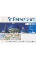 St Petersburg PopOut Map
