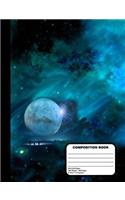Outer Space Dot Grid Ruled Composition Notebook 200 Journal Pages