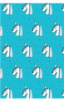 Bullet Journal Notebook Sketchy Unicorns Pattern 1: 112 Page Numbered Graph Style Grid Bullet Journal with Index Pages and Key Pages in Portable 6 X 9 Size.