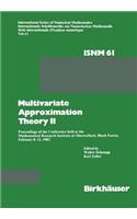 Multivariate Approximation Theory II