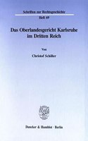 Das Oberlandesgericht Karlsruhe Im Dritten Reich