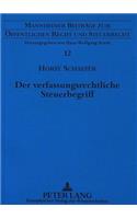 Der verfassungsrechtliche Steuerbegriff
