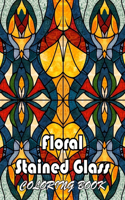 Floral Stained Glass Coloring Book