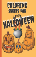 Coloring Sheet For Halloween